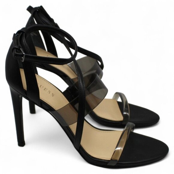 Guess Womens Felecia Faux Leather Ankle Strap Strappy Sandals - Picture 4 of 7
